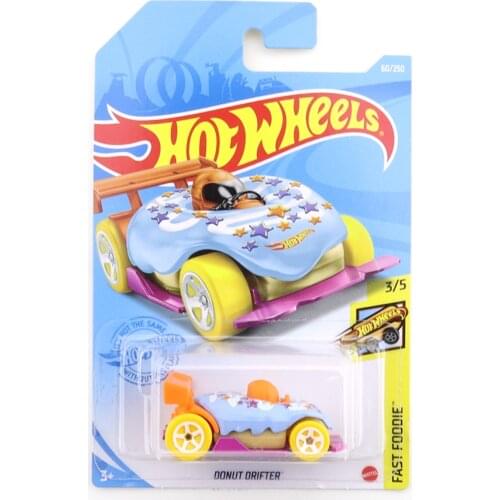 2021-60 Hot Wheels DONUT DRIFTER Mini Alloy Coupe 1/64 Metal Diecast Model Car Kids Toys Gift