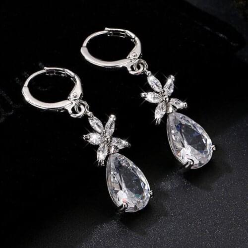 2021 Water Drop Earrings for Women Jewelry Lot of Color Popular Gift Friend Party Engagemen Long Dangle Flowers Earrings zricon
