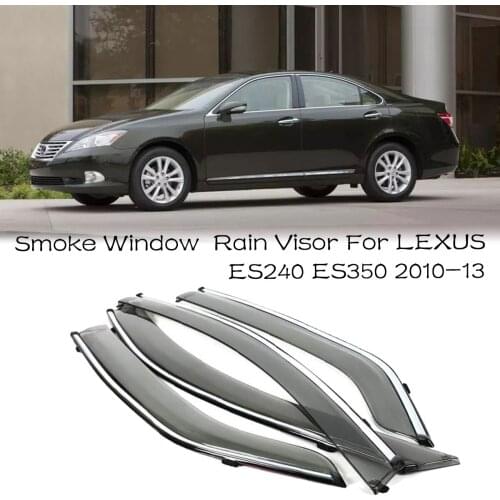 4pcs Blade Side Windows Deflectors Door Sun Visor Shield For LEXUS ES240/ES350 2010-2013