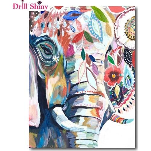 5D diamond painting animal pictures wall painting for room full drill diy resin diamond embroidery cross stitch kits elephant
