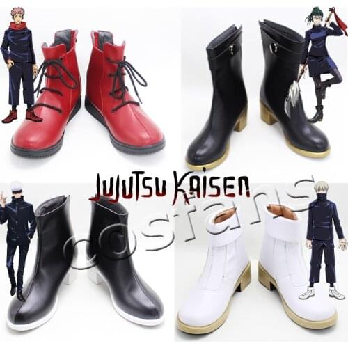 Anime Jujutsu Kaisen Cosplay Shoes Itadori Yuji Toge Inummaki Shoes Boots Halloween Carnival Cosplay Costume Accessories 2020