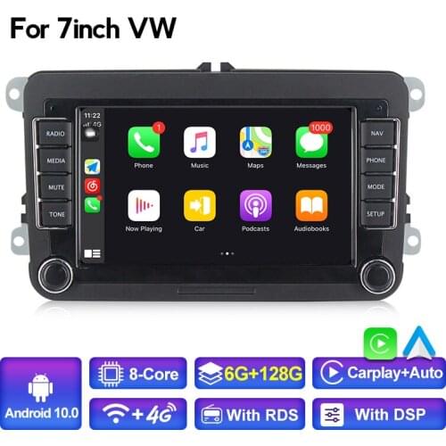 6+128 CARPLAY AUTO Android10 Car Multimedia Player For VW/Volkswagen/Golf/Polo/Tiguan/Passat/b7/b6/SEAT/Leon/Skoda/Octavia Radio