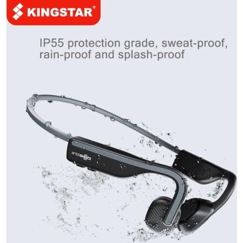 KINGSTAR Bone Conduction Bluetooth Headset Sports Stereo Noise Cancelling Headphone Wireless Running and Riding IP55 Earphone