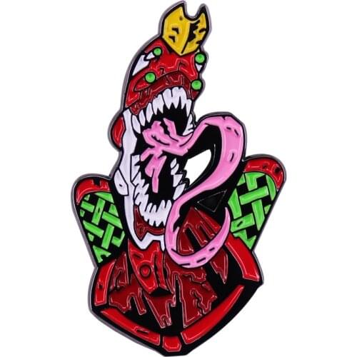 Robot Anime Lapel Pin Brooch Frightening Beast