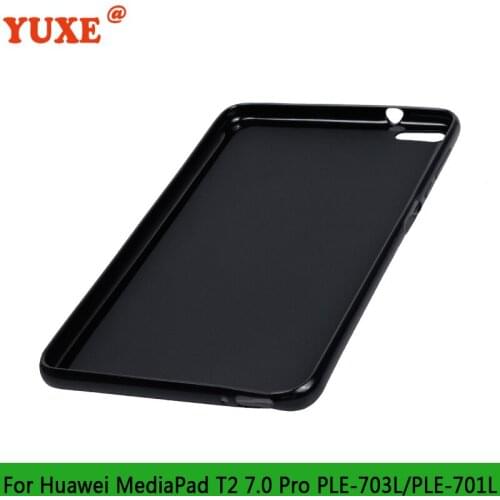 Tablet Case For HUAWEI MediaPad T2 7.0 Pro PLE-703L PLE-701L 7.0'' Funda Back TPU Silicone Anti-Drop Cover for t2 7.0 pro Cases