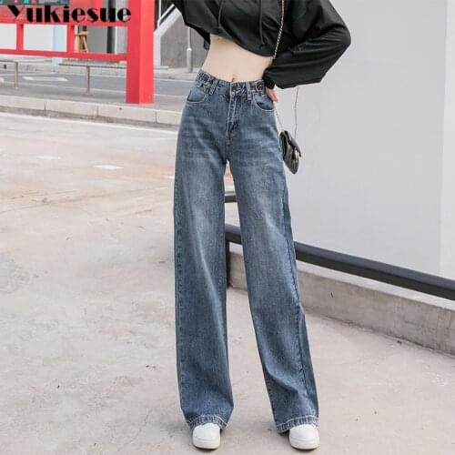 High Waist Plus Size Boyfriend Jeans for Women ripped long mom jeans vintage Full Length Denim Jeans woman Pants female