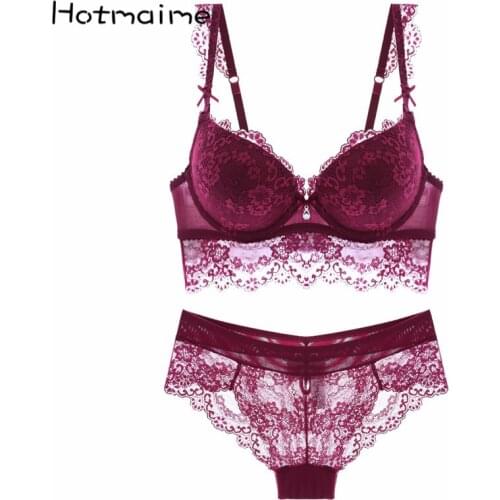 Fashion sexy push up adjustable lace underwear accept supernumerary breast bra thickening bra set