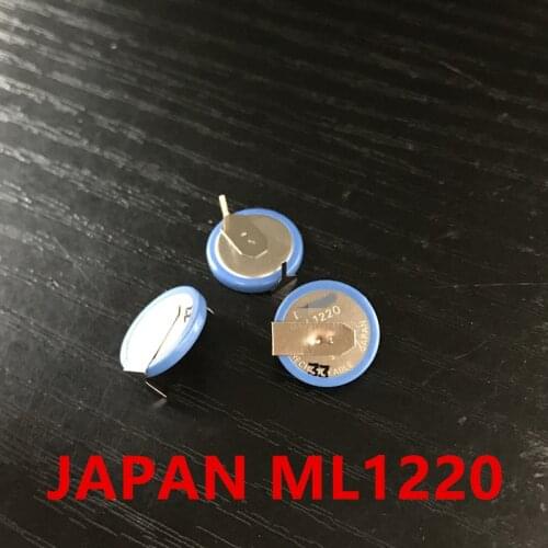 10PCS JAPAN ML1220 3V Li-ion battery With feet ml1220 1220 rechargeable Battery 3V coin cell battery