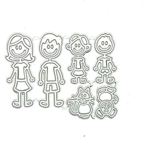 YINISE CUT Metal Cutting Dies For Scrapbooking figure Stencils Scrapbook DIY Album Cards Decoration Embossing Die Cuts Cutter