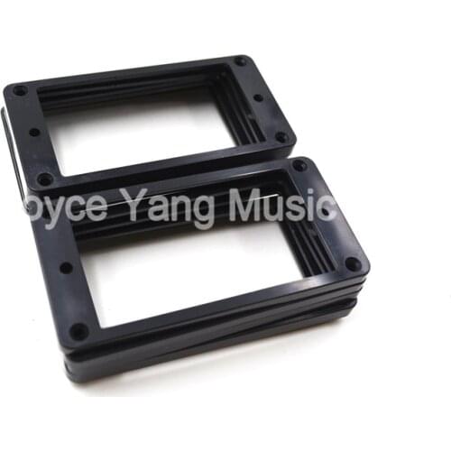 Niko 10pcs Black Flat Plastic Humbucker Pickup Frame Holder Mounting Ring 7*9mm