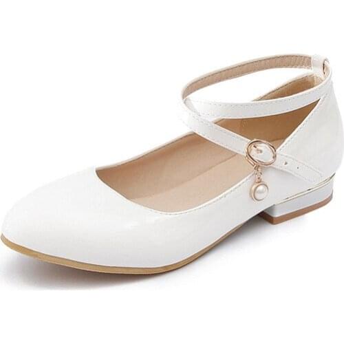 18 in early spring the new cross strap girls joker leisure low with 43 students party with 30-1835 single shoes