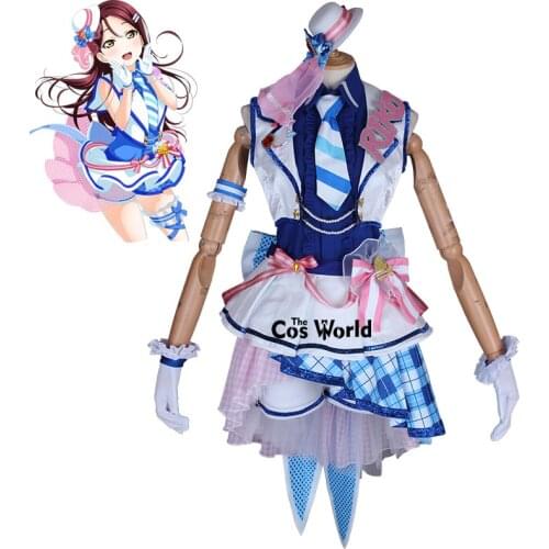 Love Live Sunshine Aqours Sakurauchi Riko After School Arcade Game Dress Uniform Outfit Anime Cosplay Costumes