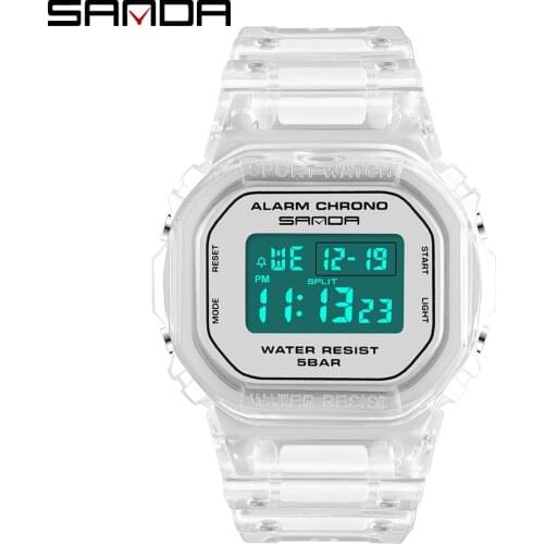 SANDA Fashion Top Brand Sports Watch Men Women Waterproof Military Watches Shock Womens Retro Analog Quartz Digital 2009