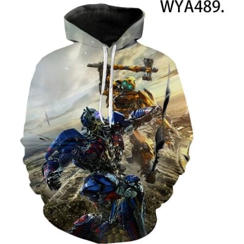 Hoodies Men Women Children Transformers Sweatshirts 3D Printed Pullover Long Sleeve Streetwear Casual Hoody Boy Girl Kids Tops
