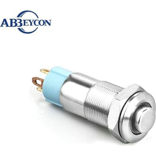 10mm Waterproof Dot/ Ring illuminated Light Momentary Self locking High Head Push Button Mini Switch