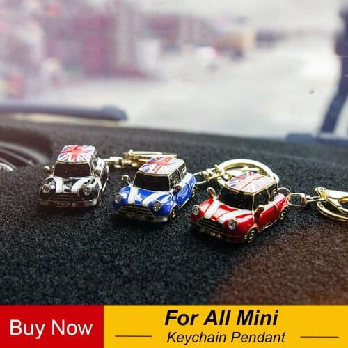 High Quality Auto Style Metal Keychain Keyring Pendant Car Key Chain Ring Holder Keyfob For Mini Copper JCW One Christmas Gifts