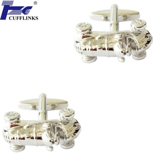 New Arrival TZG10353 Siver Sports Car Cufflink Cuff Link 2 Pairs Free Shipping TZG Brand