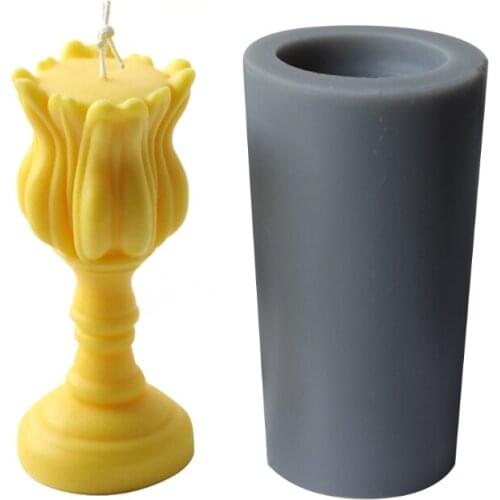 3D Candle Silicone Mold Soap Crayon Wax Mould Home Ornaments Making Supplydrowship