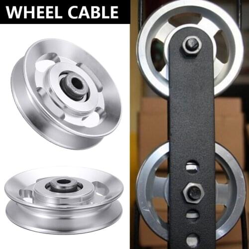 88mm Aluminum Bearing Pulley Wheel Lift Heavy Load Wheel Cable Gym Fitness Equipment Part Universal Climbing Camping Pulley