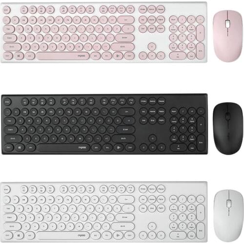 Rapoo X260 104-key wireless optical office keyboard and mouse set, 2.4G wireless connection, quiet and thin, business office