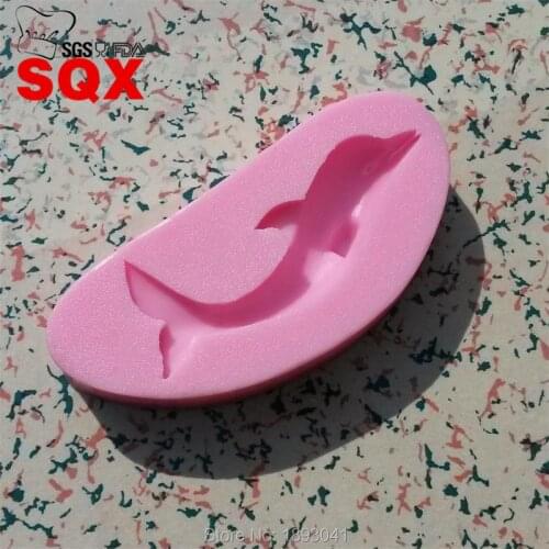1PC New listing Beautiful dolphin silicone mold silicone cake mold fondant cake decorating silicone mold cake LH13