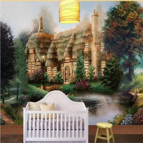 Beibehang Custom photo wallpapers Beautiful pastoral scenery murals room mural living room TV 3D wallpaper papel de parede