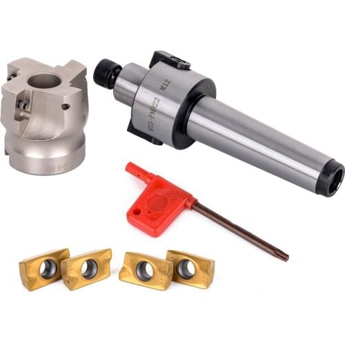 MT3-FMB-Shank 50mm Face Endmill CNC Mill Cutter And 4pcs APMT1604 Inserts Tonnelle