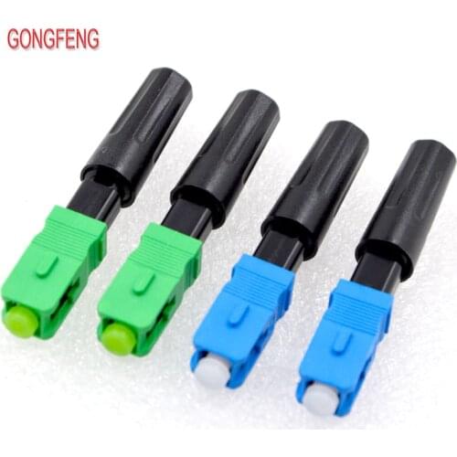 GONGFENG 200pcs New SC/UPC/APC Optic Fiber Superior Quality Quick Connector FTTH Embedded Fast Connector Special Wholesale