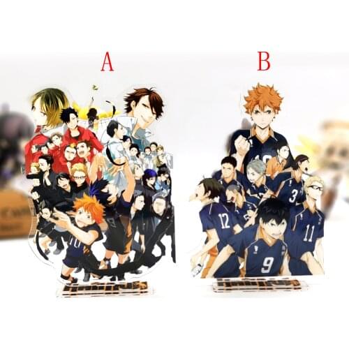 Haikyuu Karasuno Aoba Jousai Nekoma High School Kozume Oikawa Hinata GM acrylic stand figure model plate holder topper anime