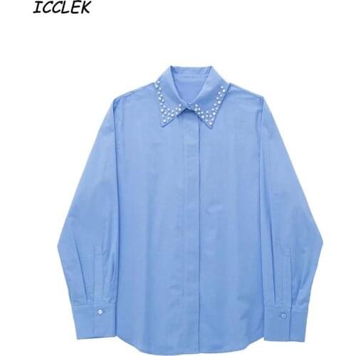 ICCLEK Women's Oversized Shirts