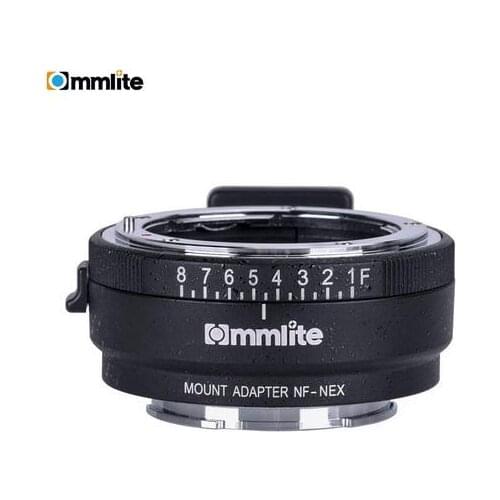 Commlite CM-NF-NEX Manual Focus Lens Mount Adapter Ring for Nikon G,F,A,I,S,D Lens to use for Sony NEX E Mount Cameras