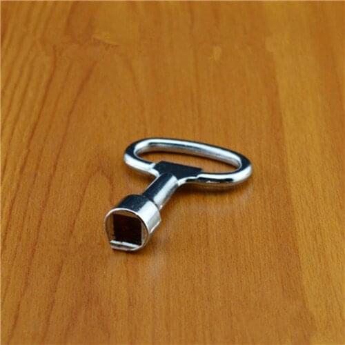 Square Elevator Door Key Rail Subway Train Trams Electrical Box Valve Skeleton Key Industrial Key