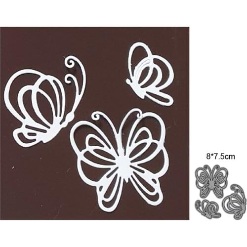 Craft dies Metal Cutting Dies Cut Mold 3pcs Animals Butterfly Decoration Scrapbook Paper Craft Knife Mould Blade Punch Stencils