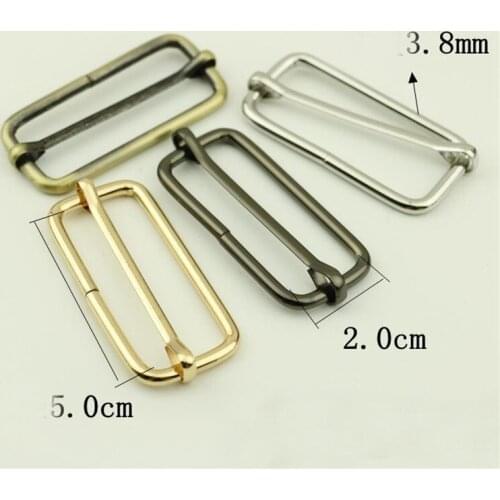 Metal Slides Tri-Glides Wire-Formed Roller Pin Buckles Strap Slider Adjuster Buckles Rectangle Adjuster Belt Buckles
