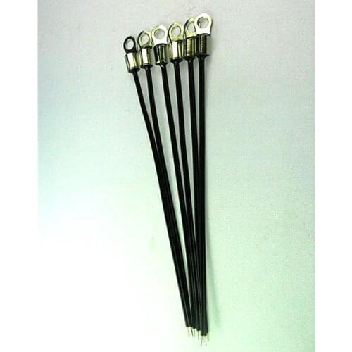 100pcs / lot NTC thermistor temperature sensor module 10K brass ring inner diameter 4.2MM accuracy of 1% B value 3950 100MM