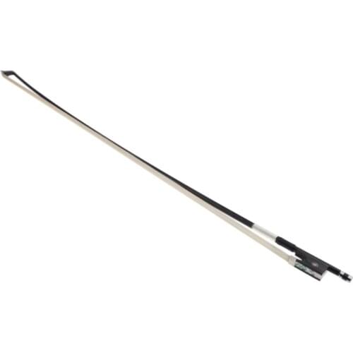 New Professional Black Carbon Fiber Violin Bow 1/4 Ebony Frog Very Beautiful