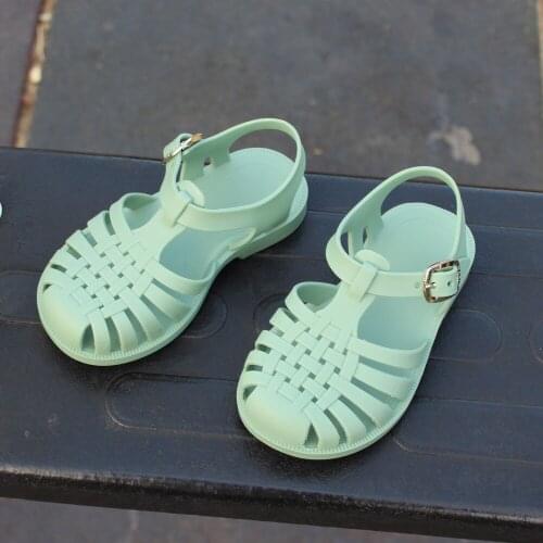 Jelly Sandals Kids Casual Gladiator Beach Hollow Out Breathable Soft Bottom Anti-Slippery Toddler Summer Shoes Children Sandals
