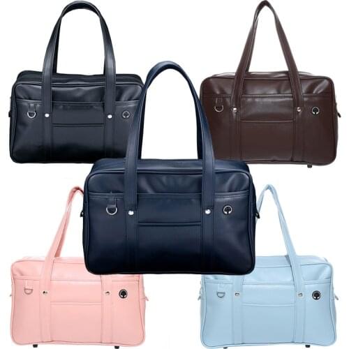 Japanese Style School Student Bags Japanese Girl Messenger Bag Strap Handbag JK Commuter Pu Leather Bag Bookbag