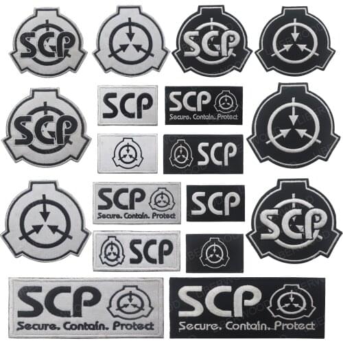 Special Containment Procedures Foundation Secure Contain Protect SCP Patches Badges Applique SCP Patch For Jacket Bag Jeans