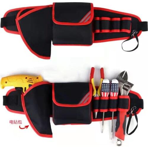 Multifunctional Belt Mini Bag Mens Portable Electrical Repair Tool Waist Bags