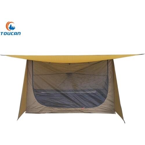 Outdoor Camping Hiking 3 Season Ultralight Tent Portable Two Person Shelter Without Pole