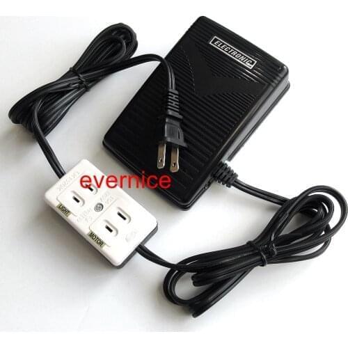 Universal Foot Control Pedal W/Light & Motor Block Fc143 For Home Sewing Machine