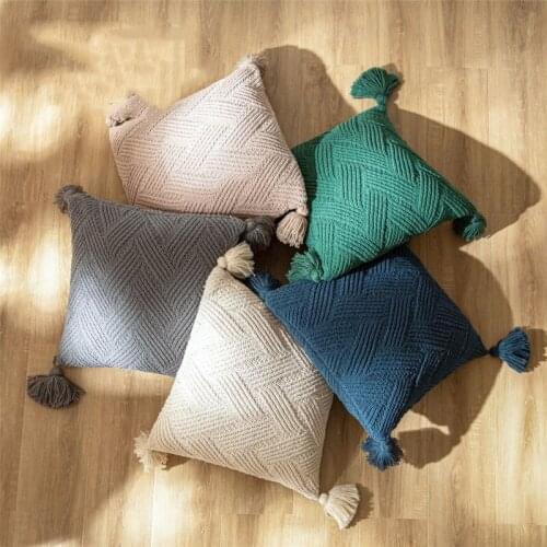 Chenille Knitted Cushion Covers Pillowcases Pillow Cover Pillow Case Home Decorative Sofa Throw Pillows Cojines Home Textile Dec
