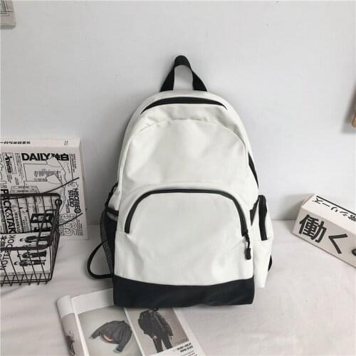 Female Pack High Quality Nylon Backpack Fashion Bagpack Shoulder Back Bag Simple Backpacks for Girls Portable Bookbag