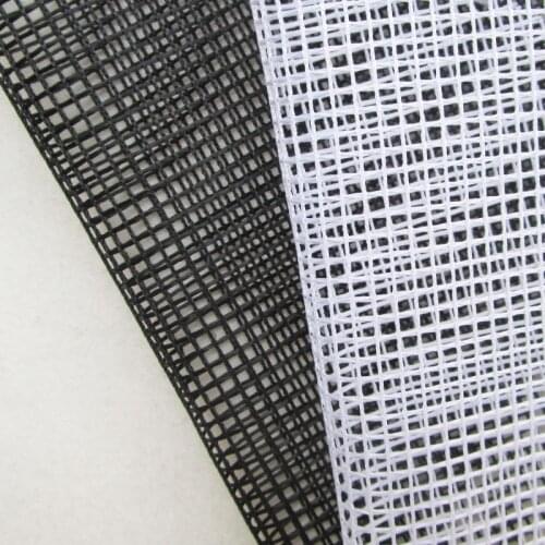1 piece French High Quality Small Squared Black Mesh Fabric Polyester White Hard Net Fabric Clothes Patchwork Sewing Cloth Tissu