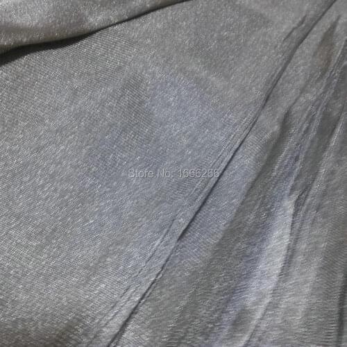 100% Silver fiber Fabric Silver Coated Conductive Fabric YSILVER81