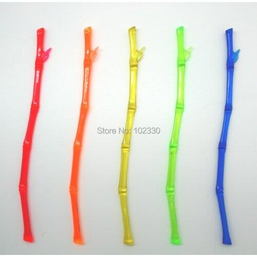 1000pcs Creative Plastic Bamboo Shape Cocktail Swizzle Sticks Drink Stirrer Coffee Muddler Puddler 21cm