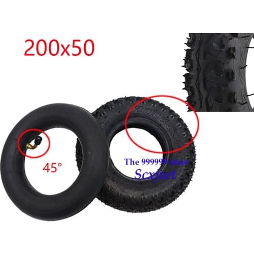 200*50 Off-Road Tyre Outer and Inner Tire Pneumatic Wheel for Electric Scooter,Gas Scooter,Mountain Scooter 200x50 Accessories