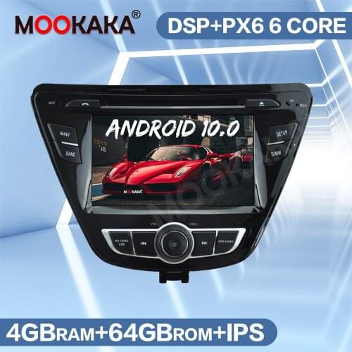 4+64GB PX6 Android 10.0 Car Radio Multimedia Player For Hyundai Elantra Avante 2014+ GPS Navigation Screen Auto Stereo Head Unit