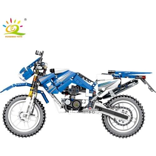 799pcs Technicals Motorcycle Building Blocks City Speed DIY Moto Racing Motorbike Boys Bricks